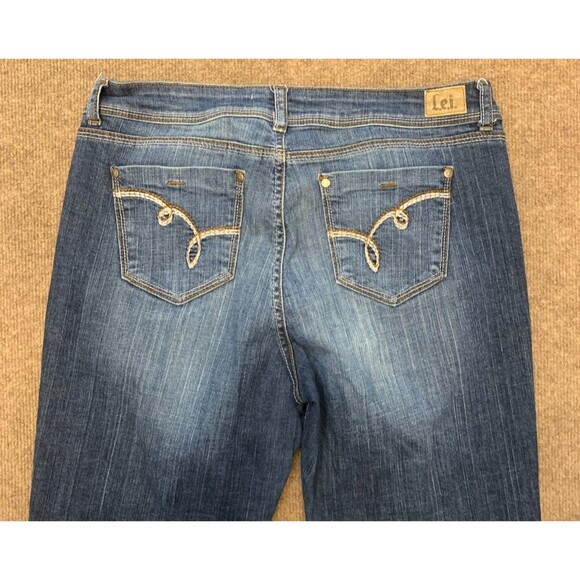 Lei Jeans Womens 15/34 Sophia Hiphugger Flare Bootcut Whisker Stretch Y2K Denim - Picture 2 of 9
